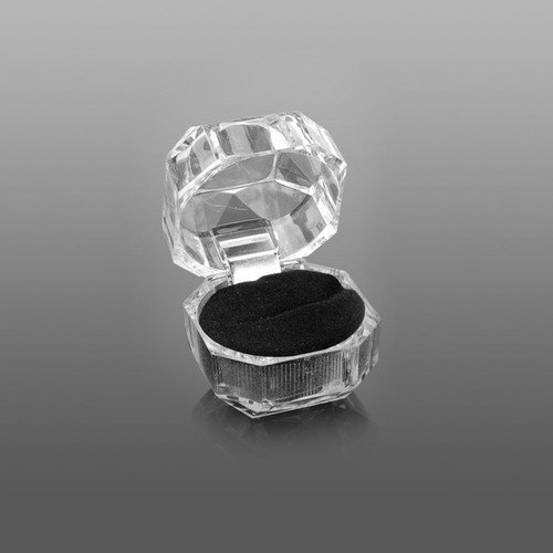 Transparent plastic ring - plastic, box