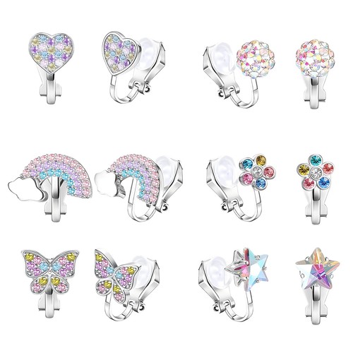 Pairs clip earrings - 6, on